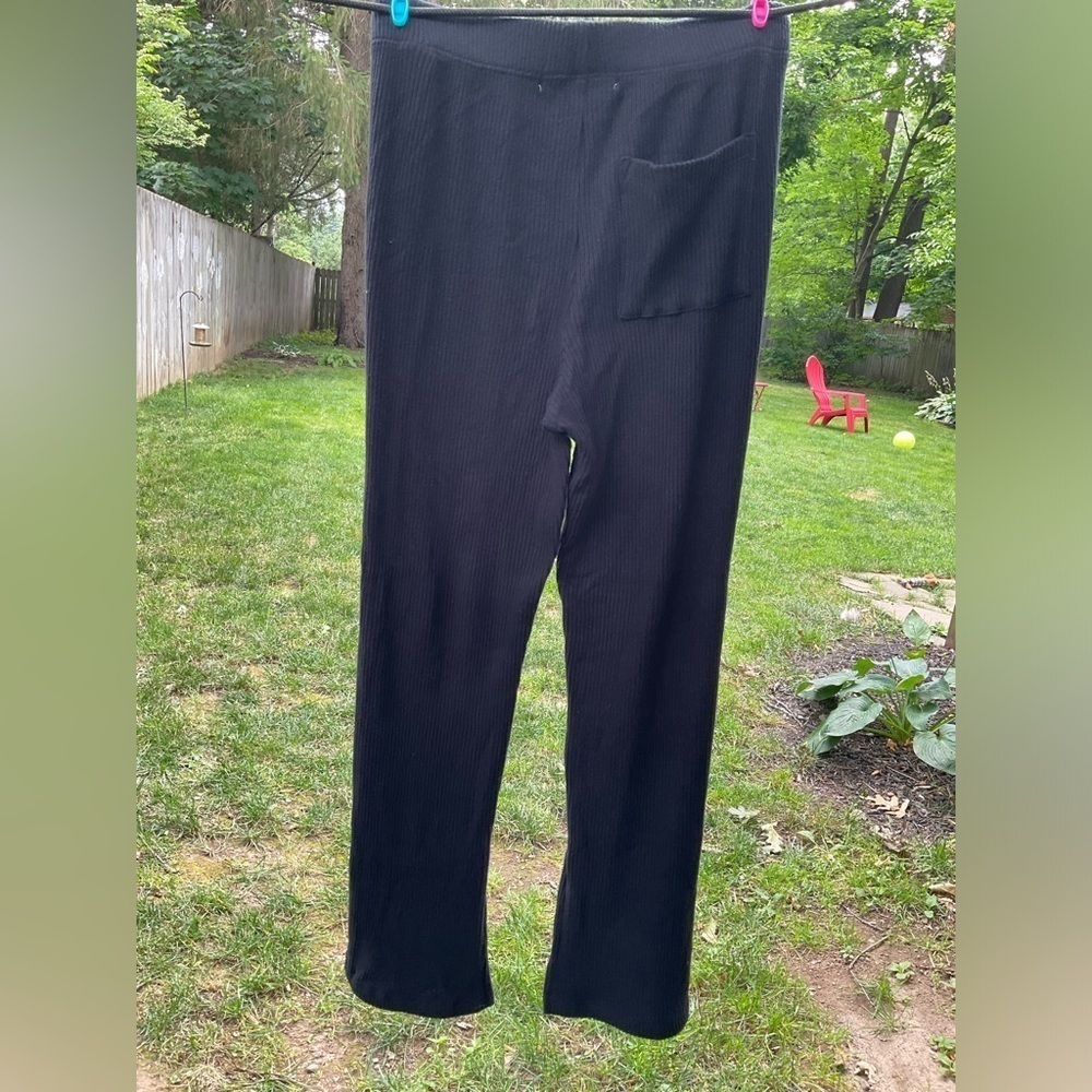 Electric & Rose Ribbed Split Leg Rayon Pant - Picture 6 of 7